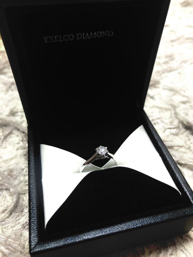 リングケースに入れた状態です。可愛い！！