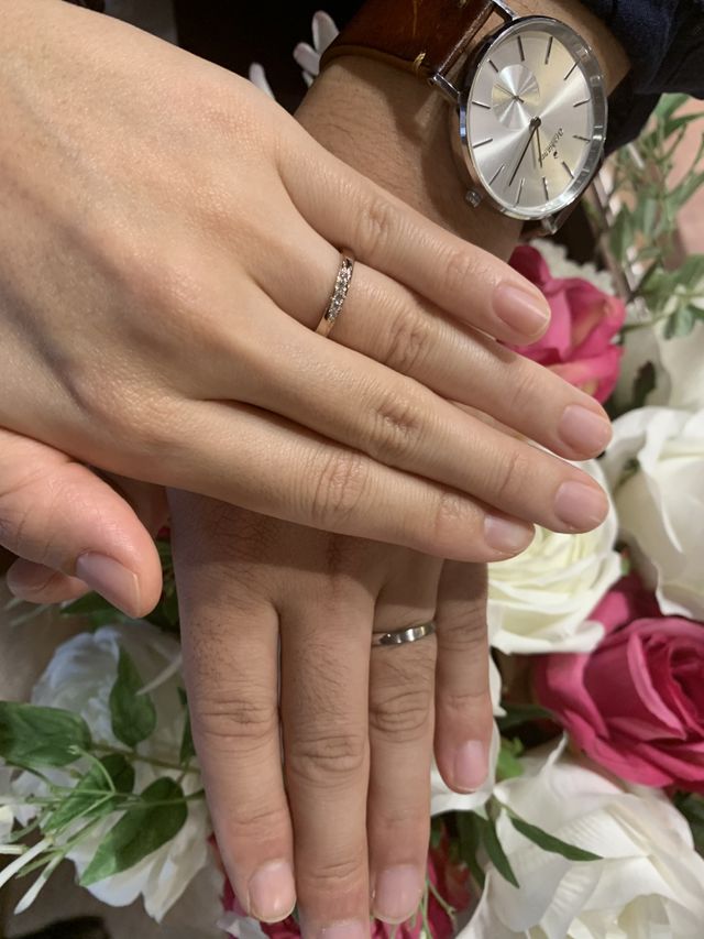 受け取り時に担当のスタッフの方に撮っていただきました