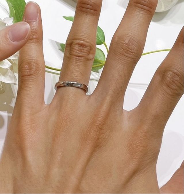 指輪が届いた日に撮った写真です。