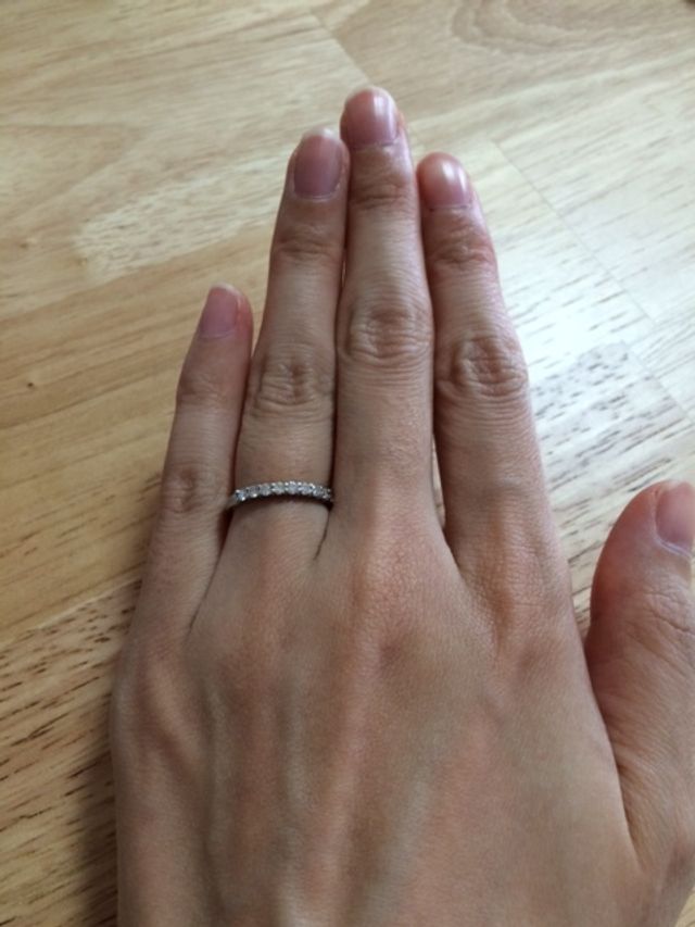 ティファニーの婚約指輪です