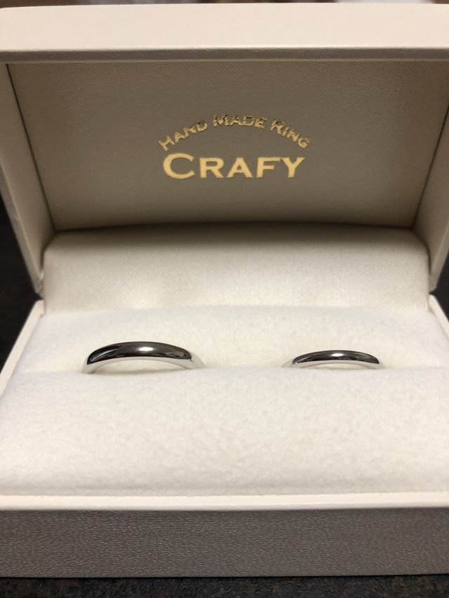 完成した指輪です