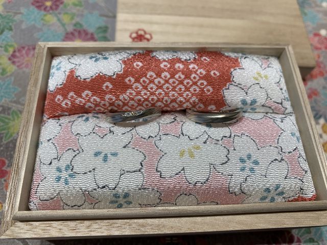 出来上がり後のリングです