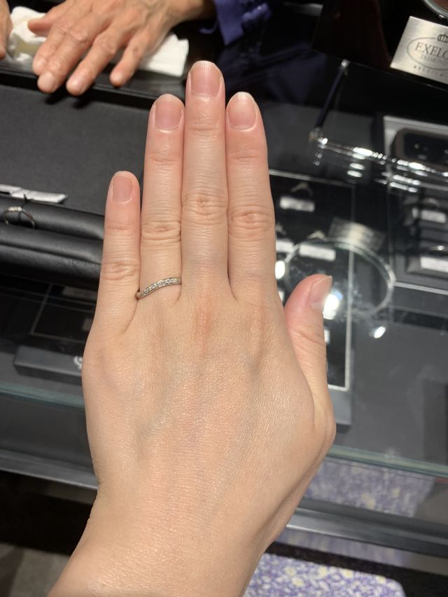 指の形にフィットする指輪でした