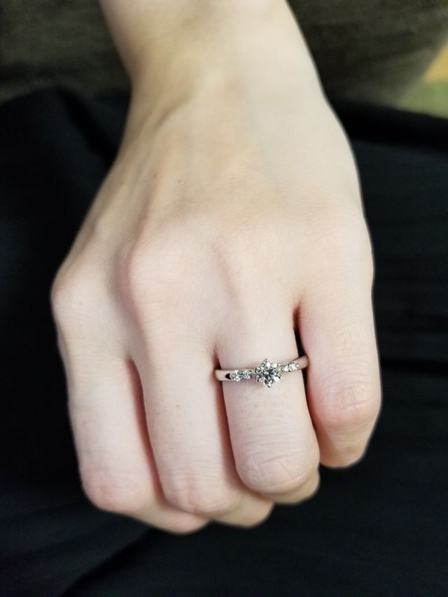 ダイヤモンドが際立つデザイン