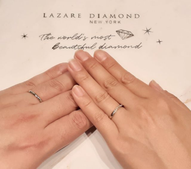 店頭で撮影していただきました！