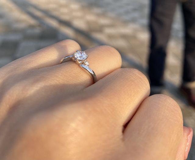 S字ウェーブでダイヤモンドはハートアンドキューピッドです