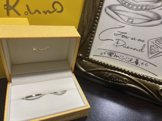 2人の好きな物をヒアリングの上デザインしてもらいました。