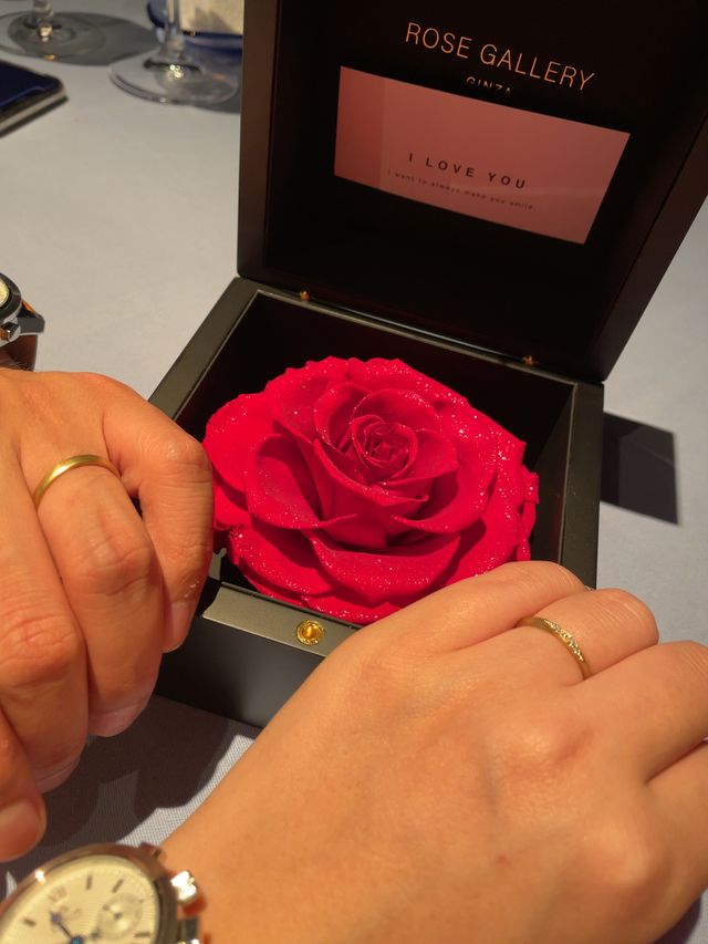 プロポーズと共に結婚指輪を頂きました