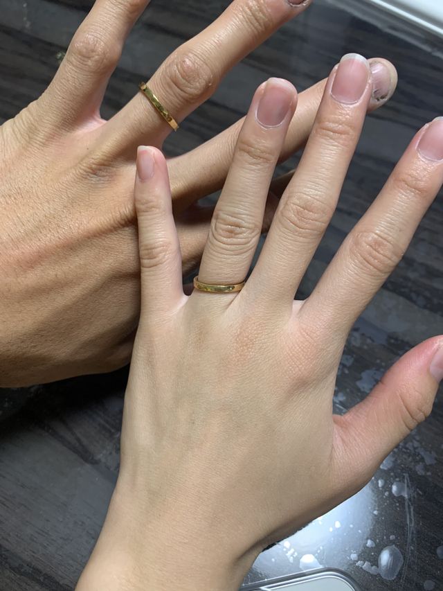 ブラウンゴールドの素敵な指輪！