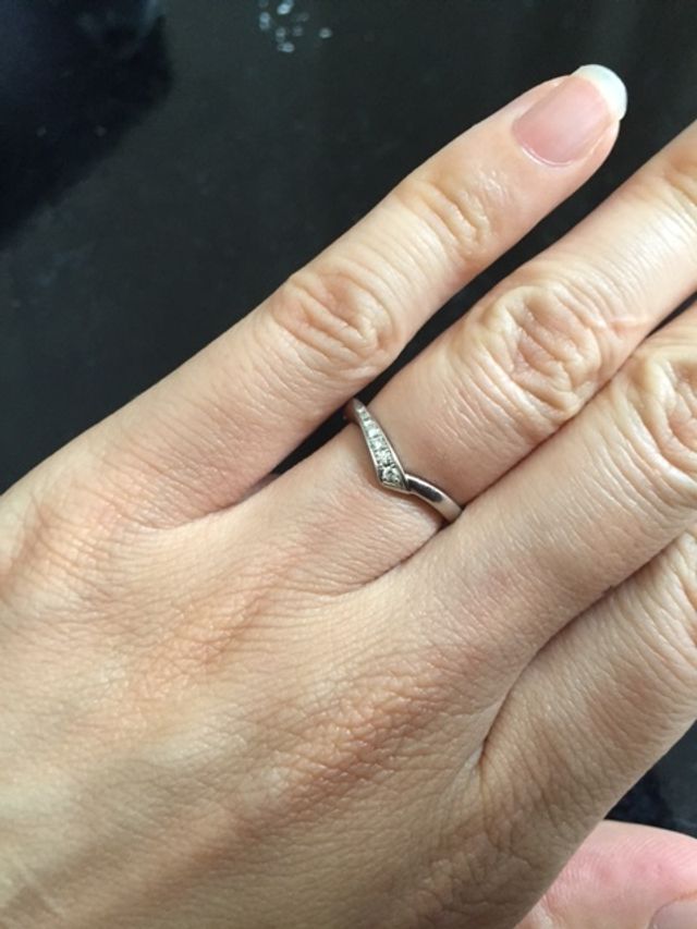 結婚指輪　サイズ6号　アップ