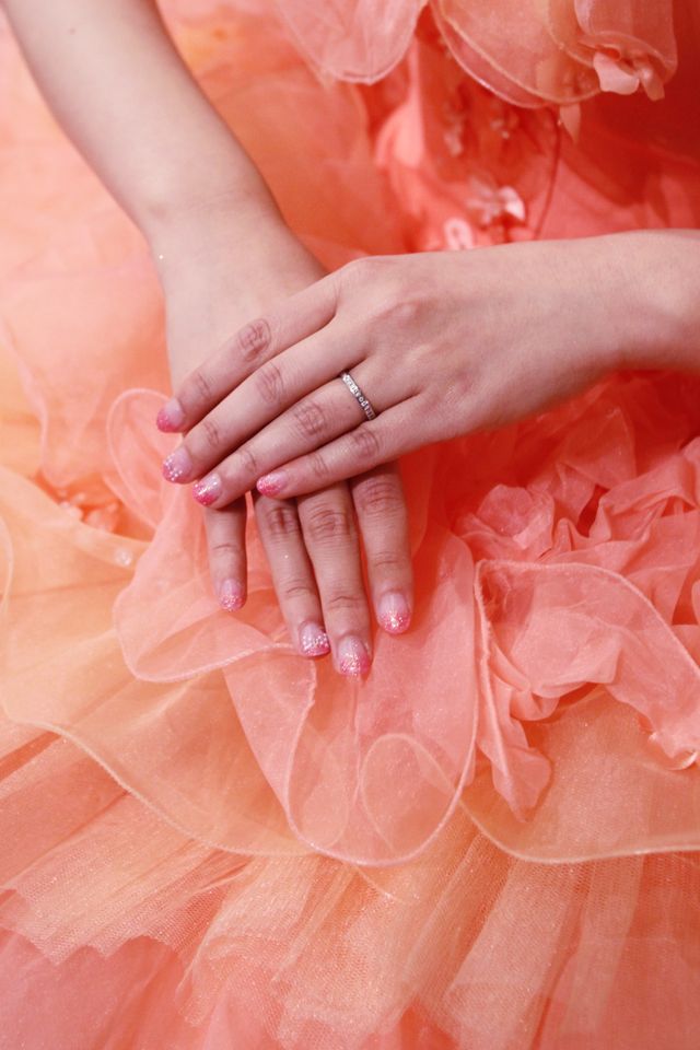 結婚式の時の指輪撮影