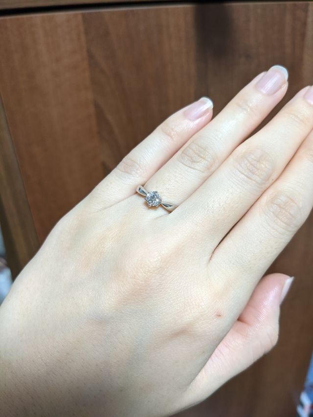 指輪着用時です。