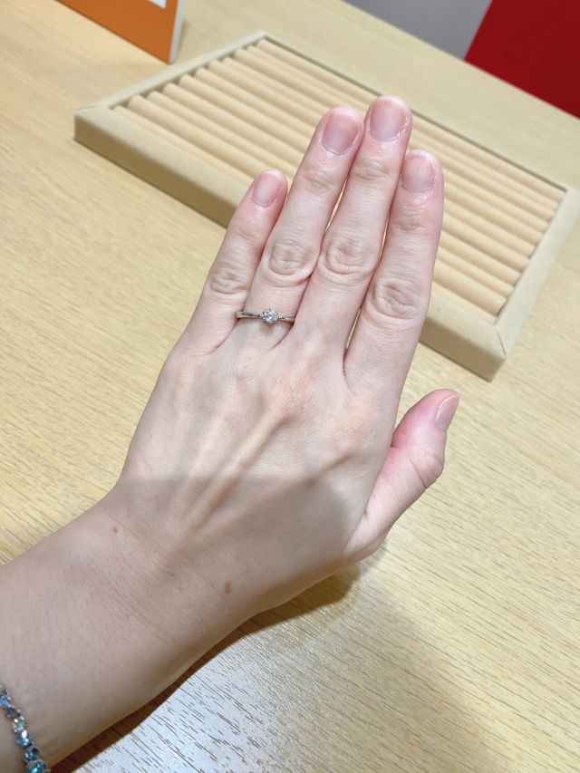 試着させていただいた時の写真です。