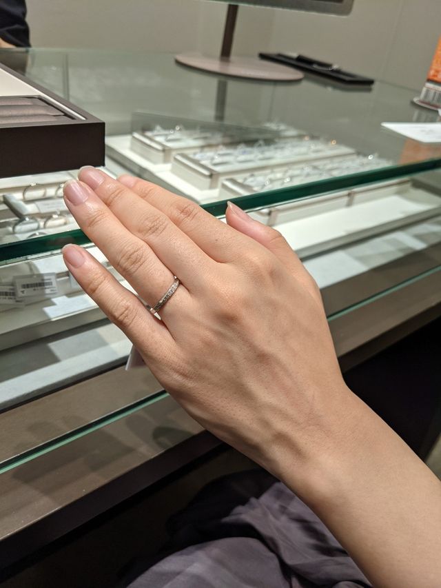 気になったものを試着させていただきました。