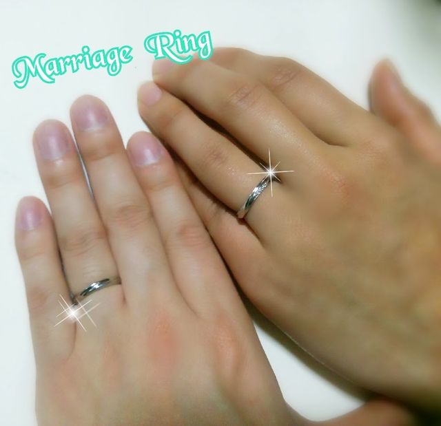 籍をいれた日に夫と。