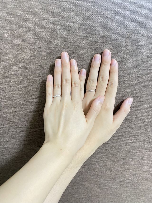 アイプリモで購入した結婚指輪です