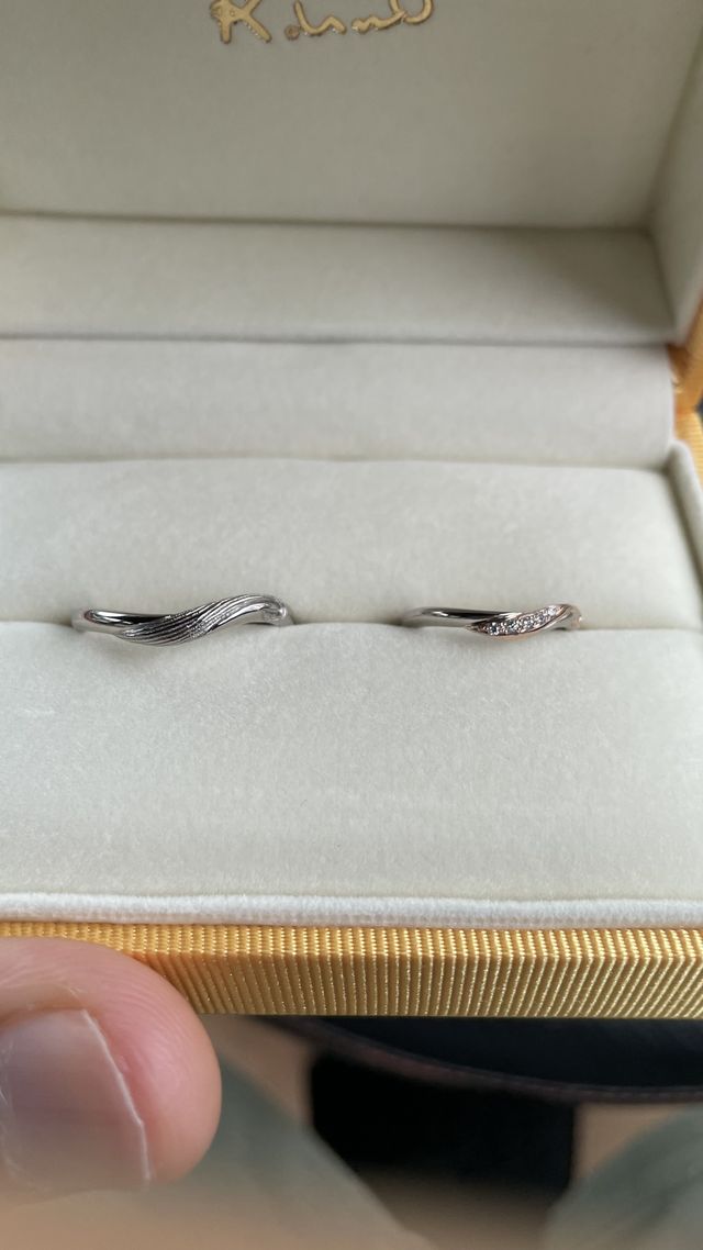 色々な話してやっと形になった指輪です。