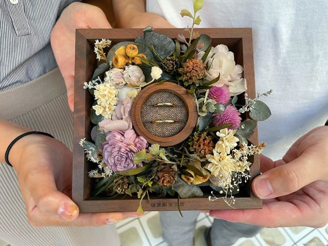 完成時にスタッフさんに撮っていただいたものです。