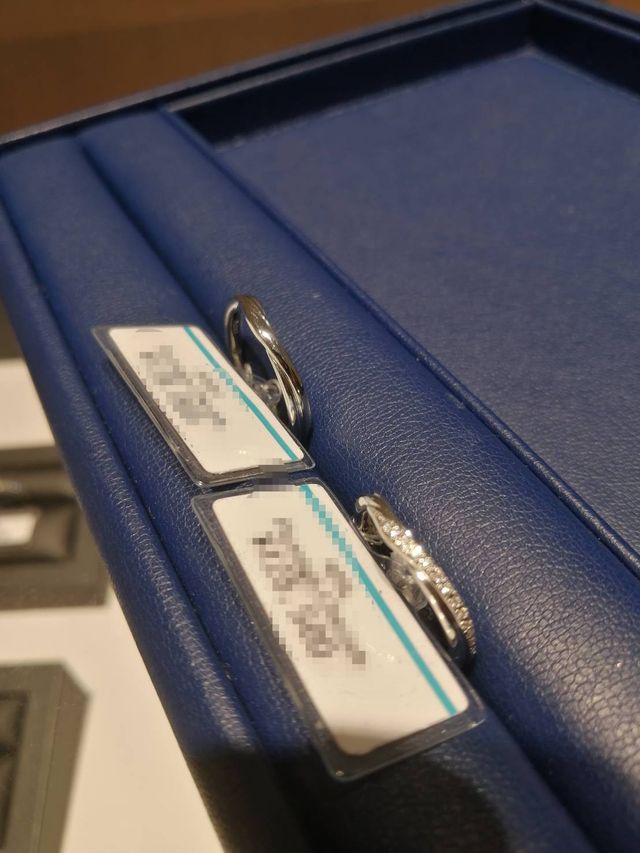 結婚指輪ペア試着