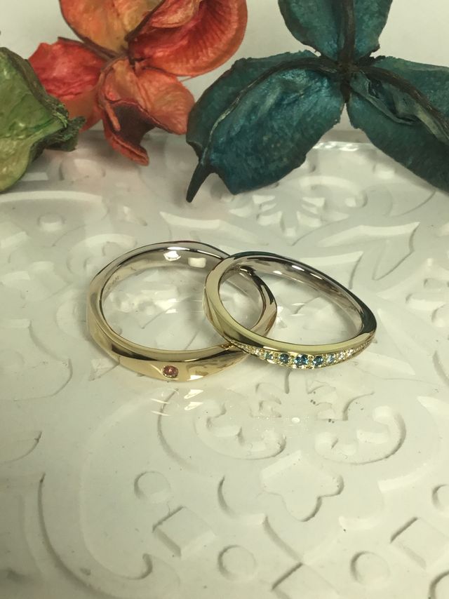 どっちも全体的なひねり型にしてます。