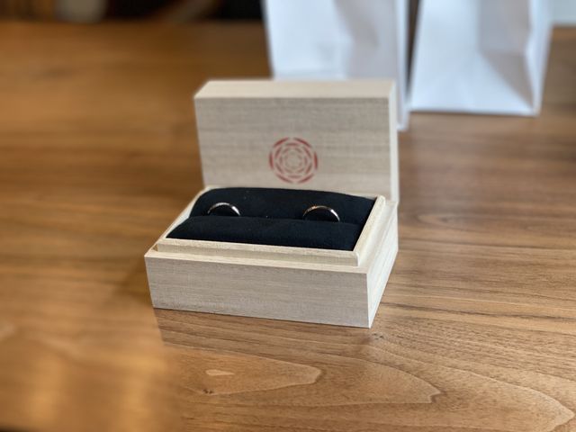 無事に指輪を受け取りました。