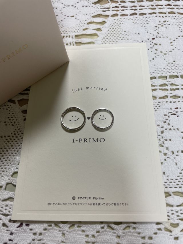 お揃いでステキな指輪です！
