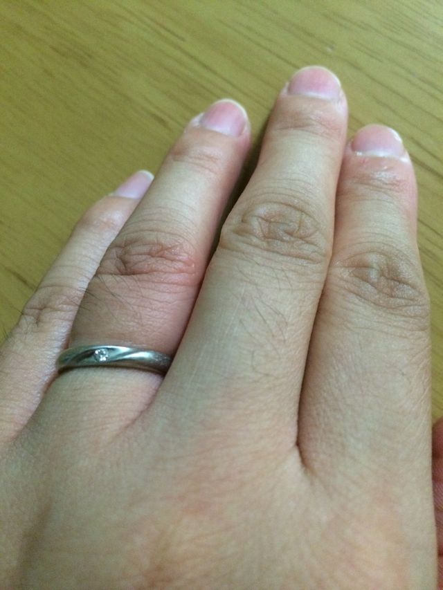 手入れしていない手でも気兼ねなくつけることが出来る。