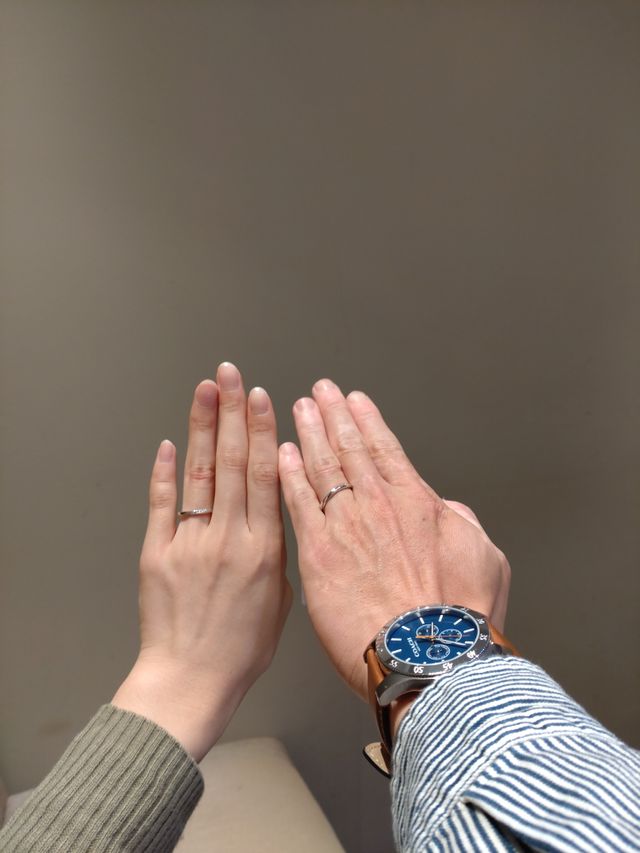 結婚指輪を購入にきました。