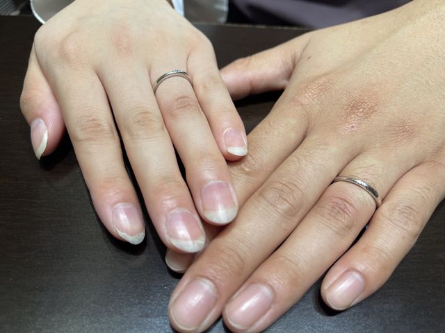 着け心地がとても良くデザインも素敵で2人とも気に入りました