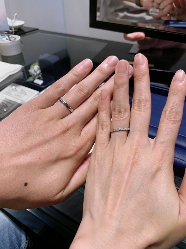 結婚指輪試着