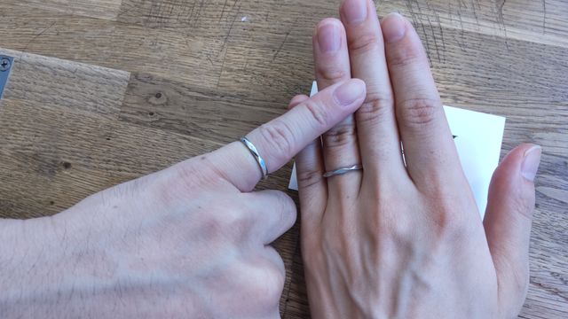 号数が合わないものは他の指で雰囲気を見ました。