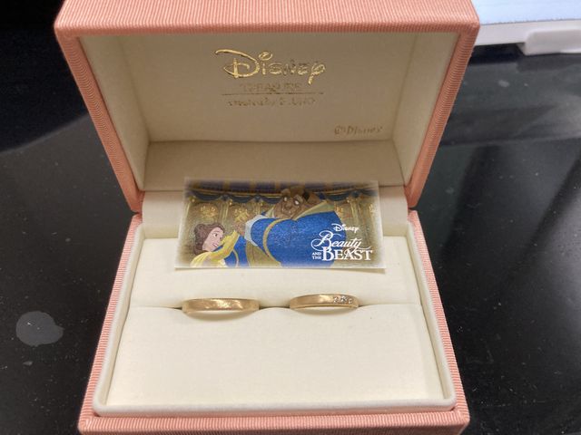 美女と野獣の刻印を入れたので、ディズニー専用箱に入れて頂けた