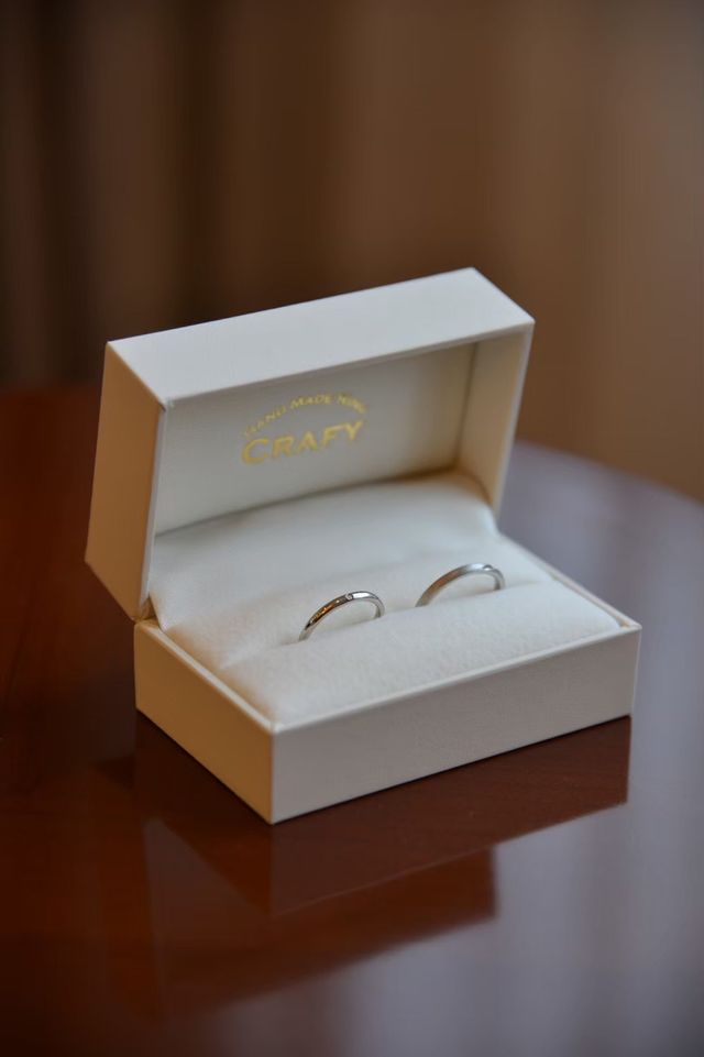 出来上がった指輪