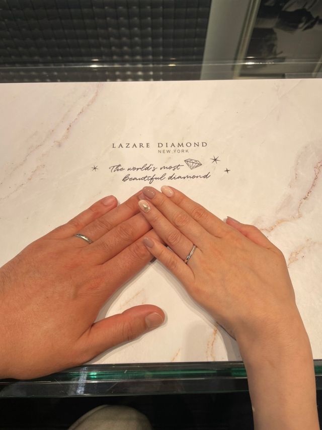 受け取り時に店員さんに撮影してもらいました。
