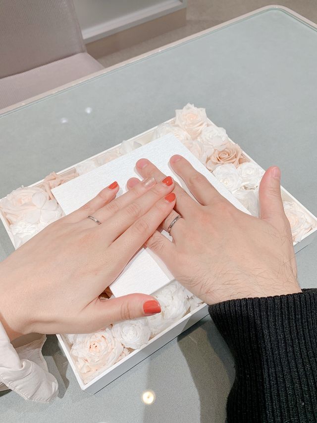 写真用の可愛いお花まで用意してくれました！