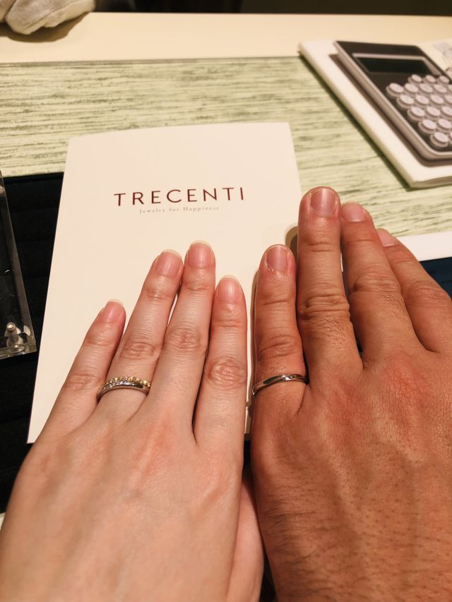 重ね付けが可愛い