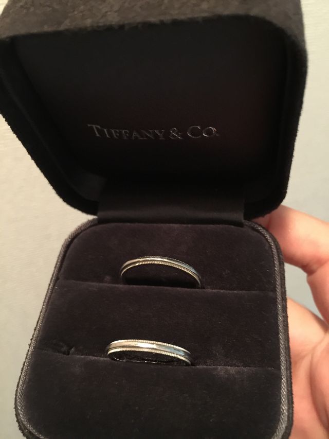 オットとわたしの結婚指輪です。