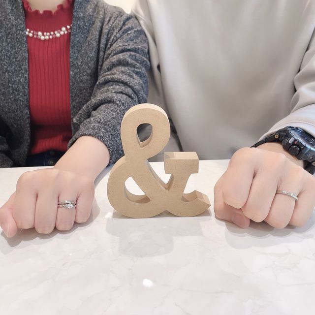 婚約指輪、結婚指輪です！