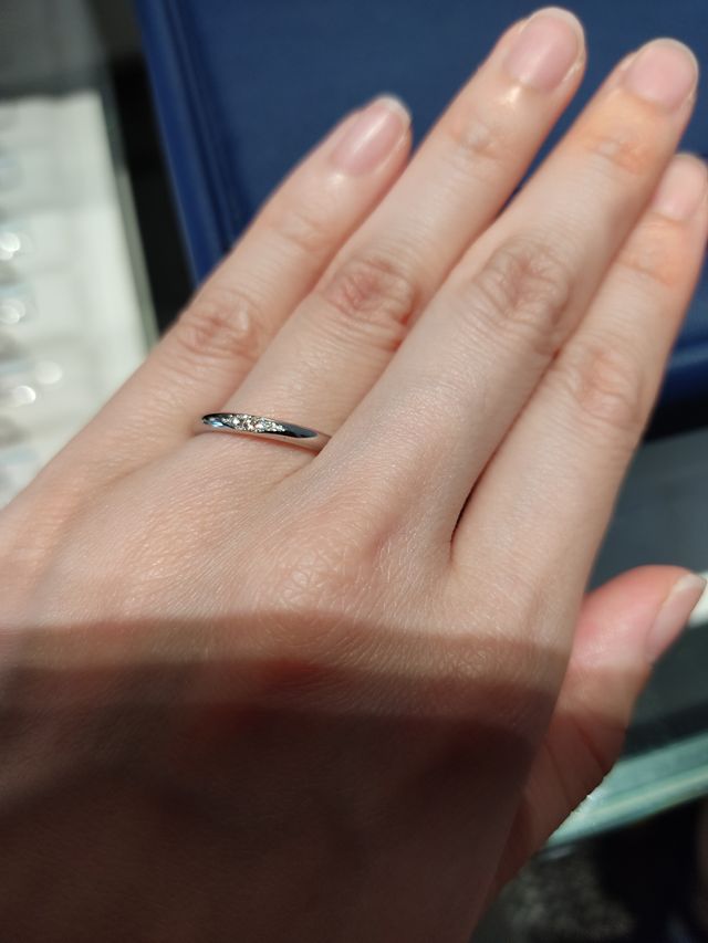 試着時の写真です。