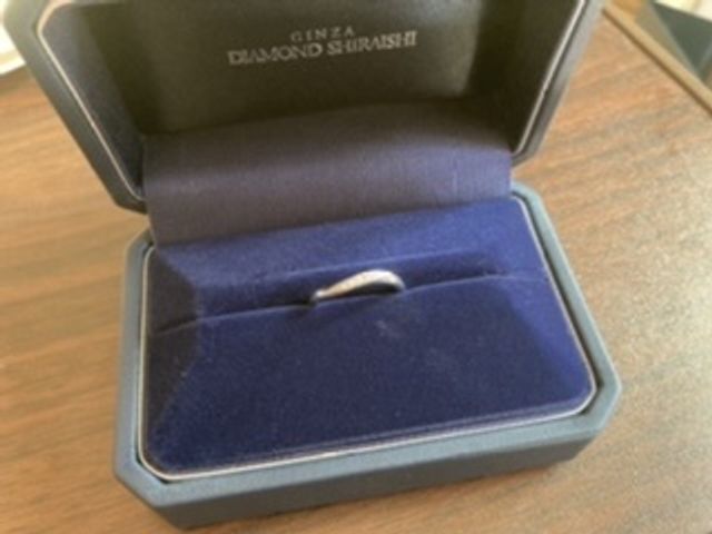 購入した結婚指輪です