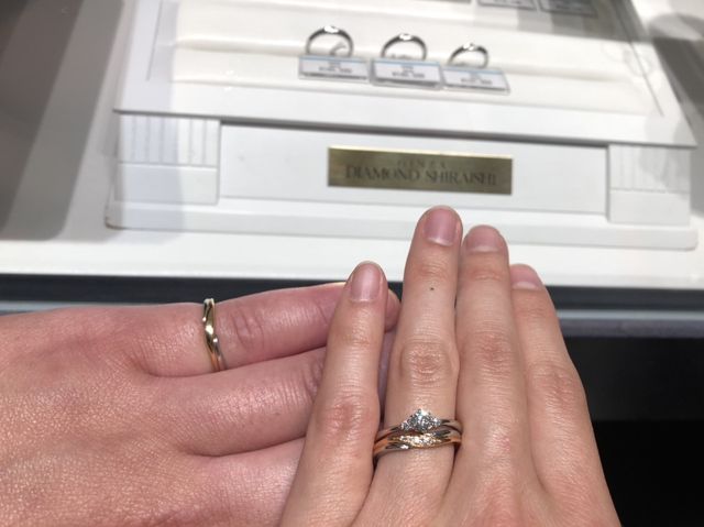 購入した結婚指輪と婚約指輪