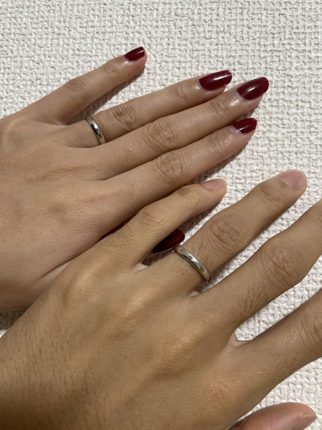 2人で手作りをした結婚指輪です。2時間半かけて作成しました。