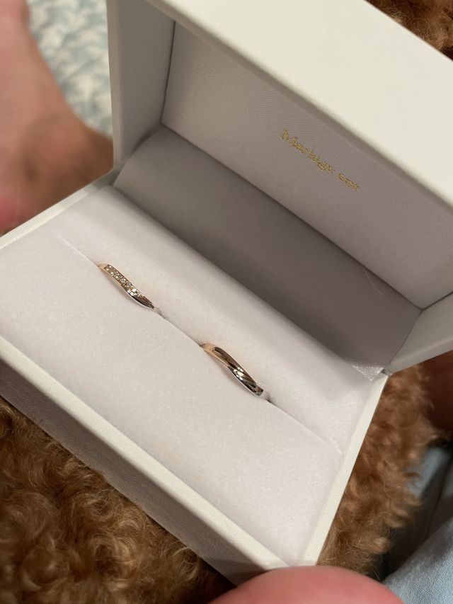 結婚指輪です。