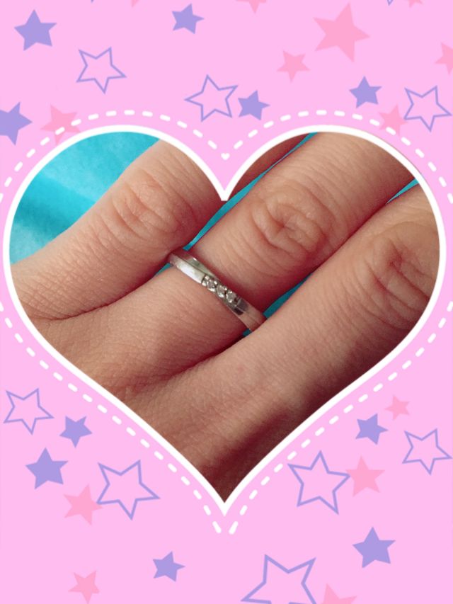 三つならんだ可愛いダイヤがお気に入り