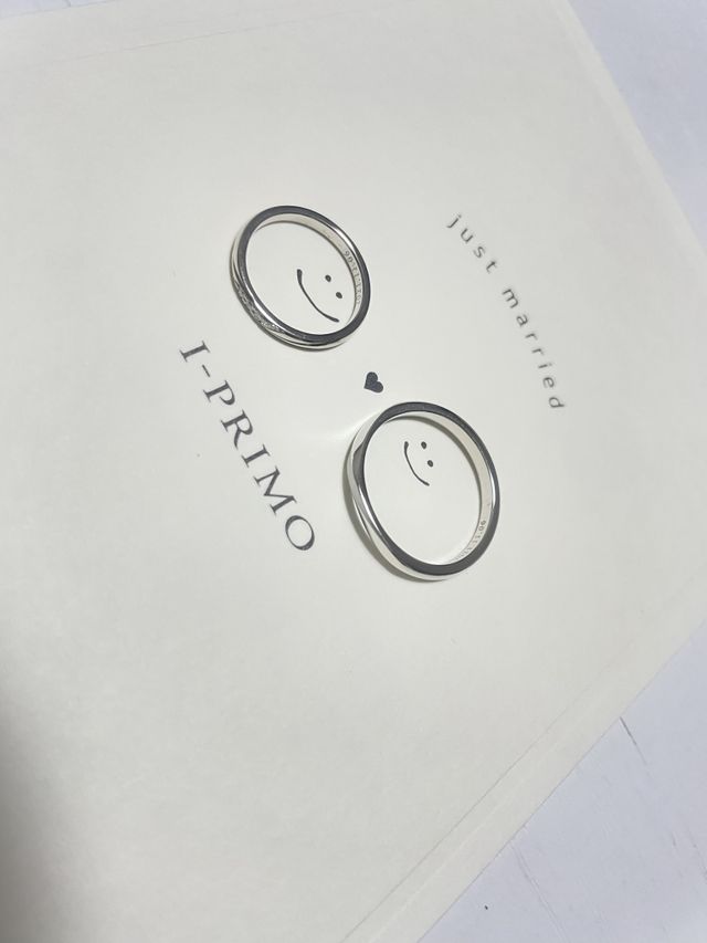 結婚指輪を撮りました