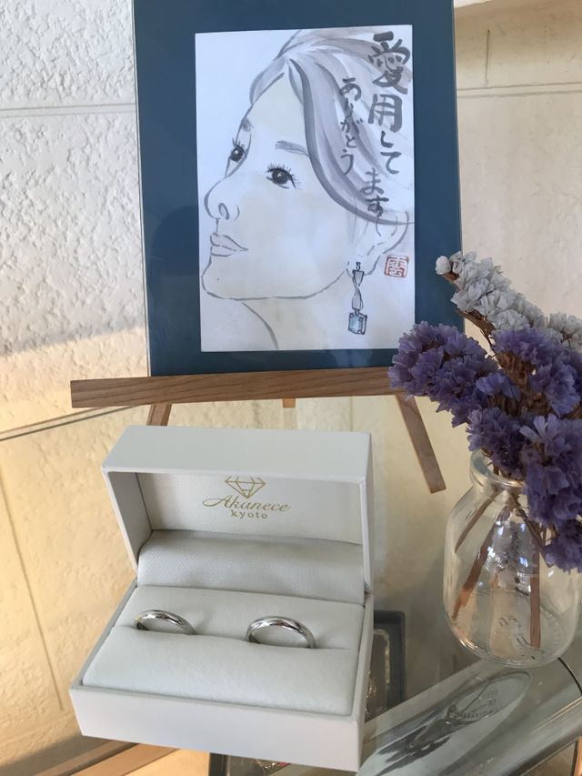 結婚指輪で〜す♡
