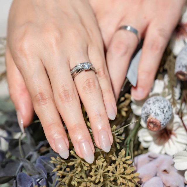 結婚指輪と重ねづけ