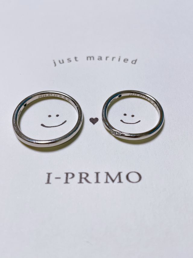 誕生日石と名前記念日の刻印