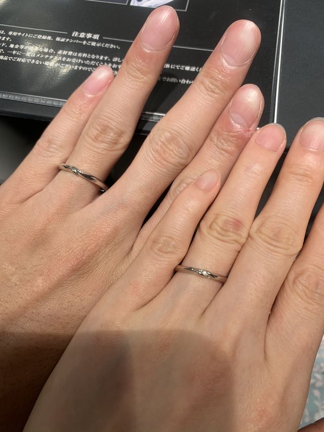 ペア感のある結婚指輪