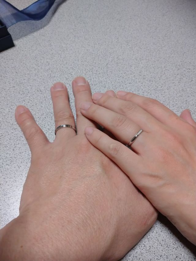 2人でつけあった指輪